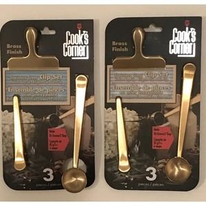 6 Pieces Heavy Duty Bag Clips for Organizing Kitchen Coffee Measuring Spoon